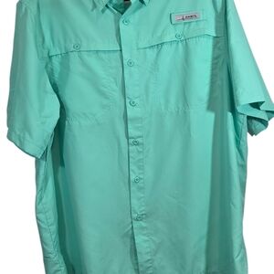 Habit Men's Casual Button Down Shirt - Green‎